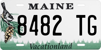 ME license plate 8482TG