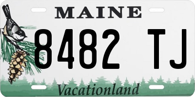 ME license plate 8482TJ