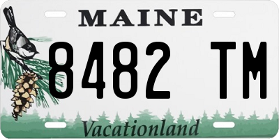 ME license plate 8482TM