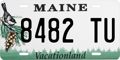 ME license plate 8482TU