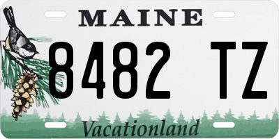 ME license plate 8482TZ