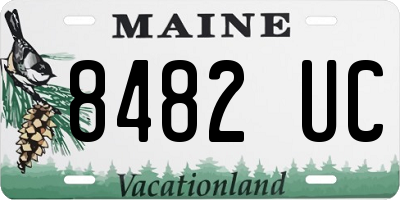 ME license plate 8482UC