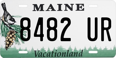 ME license plate 8482UR