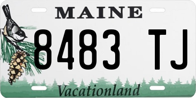 ME license plate 8483TJ