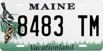 ME license plate 8483TM
