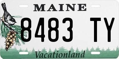 ME license plate 8483TY