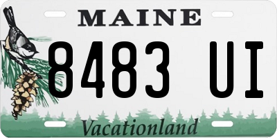 ME license plate 8483UI