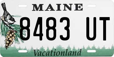 ME license plate 8483UT