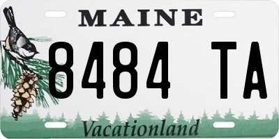 ME license plate 8484TA