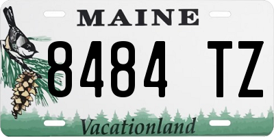 ME license plate 8484TZ