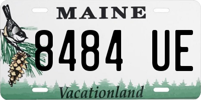 ME license plate 8484UE