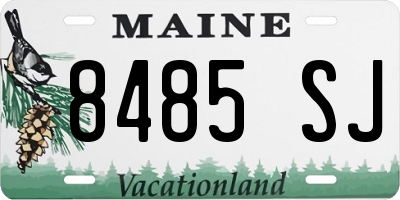 ME license plate 8485SJ