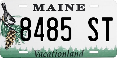 ME license plate 8485ST