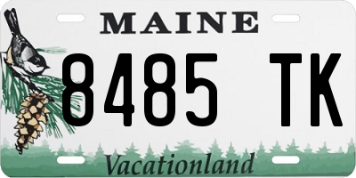 ME license plate 8485TK