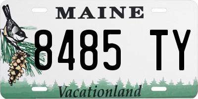 ME license plate 8485TY