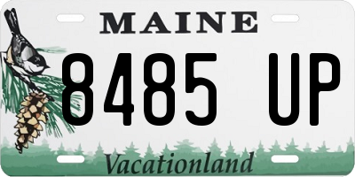 ME license plate 8485UP