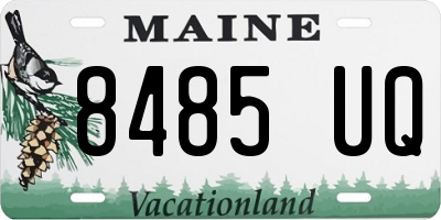 ME license plate 8485UQ