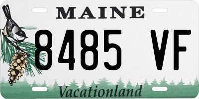 ME license plate 8485VF