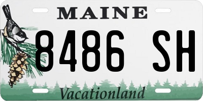 ME license plate 8486SH