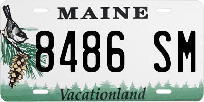 ME license plate 8486SM