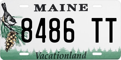 ME license plate 8486TT