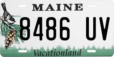 ME license plate 8486UV