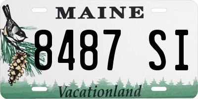 ME license plate 8487SI