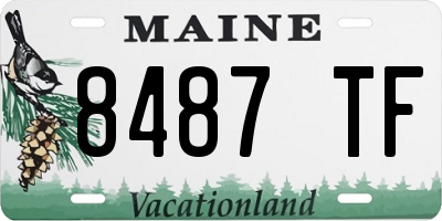 ME license plate 8487TF