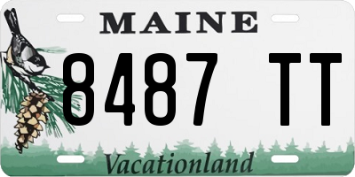 ME license plate 8487TT