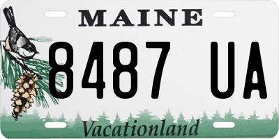 ME license plate 8487UA