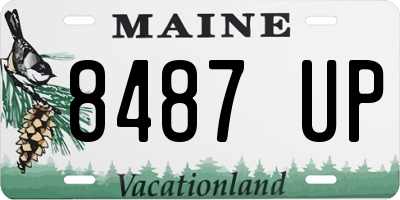 ME license plate 8487UP