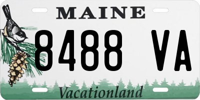 ME license plate 8488VA
