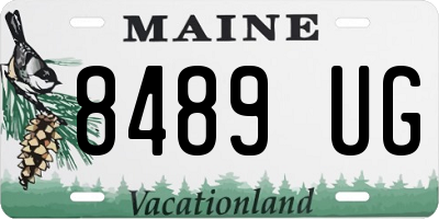 ME license plate 8489UG