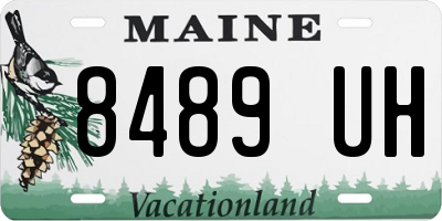 ME license plate 8489UH