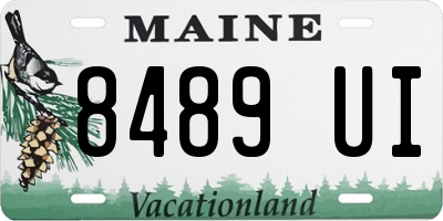 ME license plate 8489UI