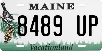 ME license plate 8489UP