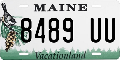 ME license plate 8489UU