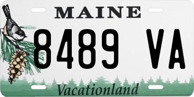 ME license plate 8489VA