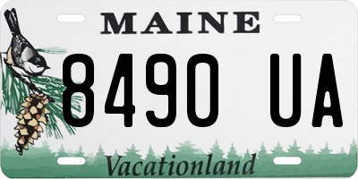 ME license plate 8490UA