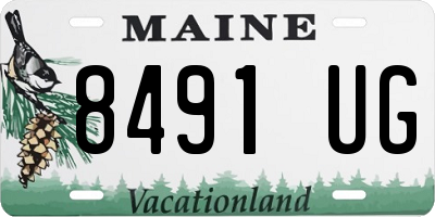 ME license plate 8491UG