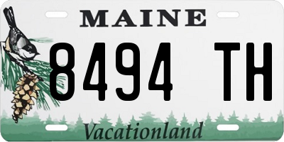ME license plate 8494TH