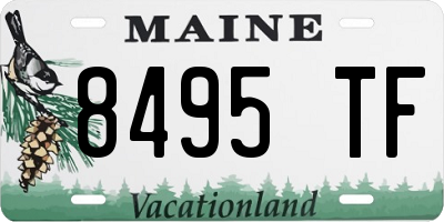 ME license plate 8495TF