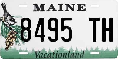 ME license plate 8495TH