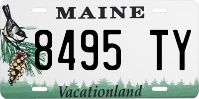 ME license plate 8495TY