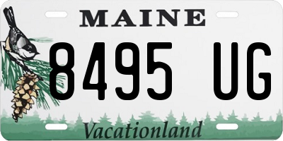 ME license plate 8495UG