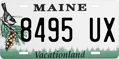 ME license plate 8495UX