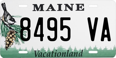 ME license plate 8495VA