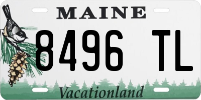 ME license plate 8496TL
