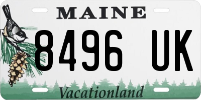 ME license plate 8496UK