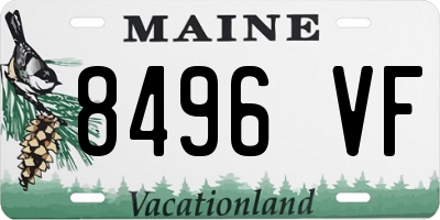 ME license plate 8496VF